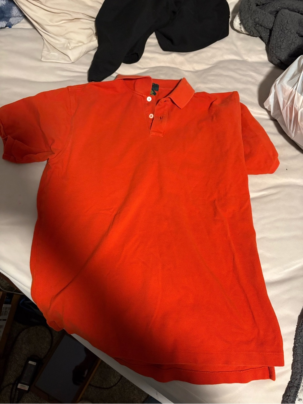 Club Room Bright Orange Polo Shirt - Short Sleeve